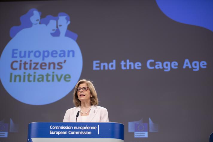 Press conference by Věra Jourová, Vice-President of the European Commission, and Stella Kyriakides, European Commissioner, on the European citizens’ initiative “End the Cage Age”
