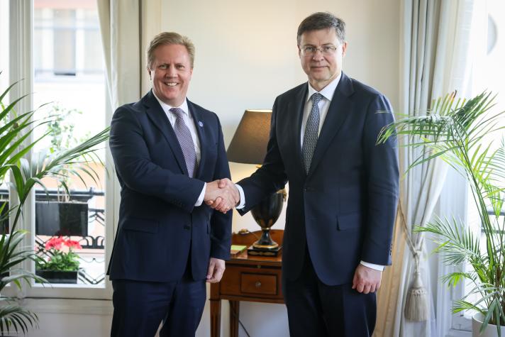 Visit of Valdis Dombrovskis, Executive Vice-President of the European Commission, to France