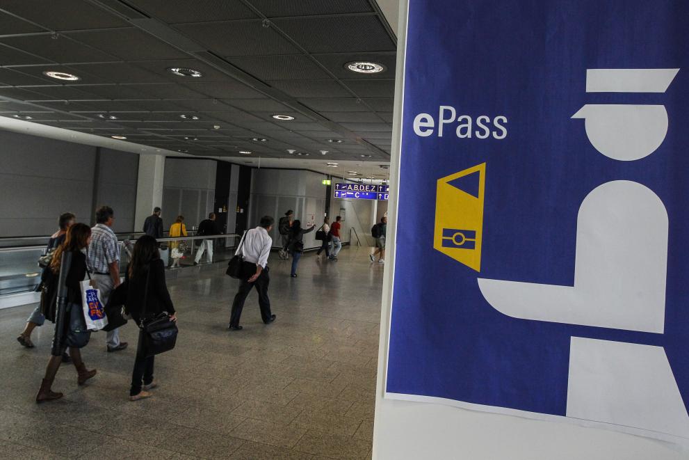 The EasyPASS system at Frankfurt am Main (Germany) Airport custom