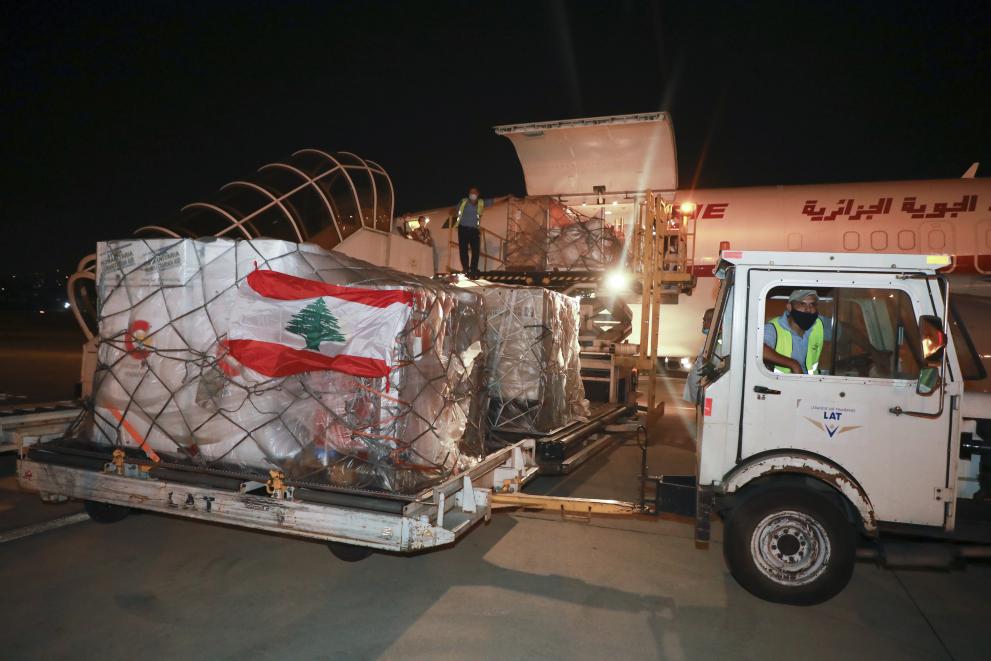 Lebanon: arrival of the second EU Humanitarian Air Bridge in Beirut	