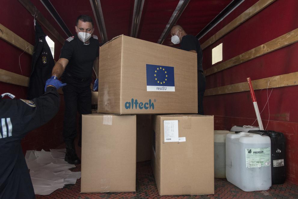 Coronavirus - Delivery of medical equipment from RescEU Reserve in Czechia