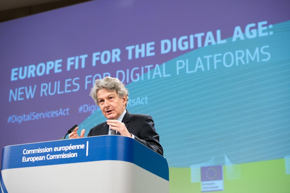 Read-out of the weekly meeting of the von der Leyen Commission by Margrethe Vestager, Executive Vice-President of the European Commission, and Thierry Breton, European Commissioner, on the Digital Services Act and the Digital Markets Act