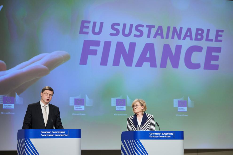 Press conference by Valdis Dombrovskis, Executive Vice-President of the European Commission, and Mairead McGuinness, European Commissioner, on Sustainable Finance and EU Taxonomy