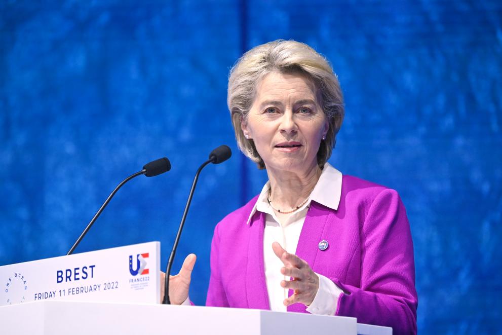 Discours De La Présidente Von Der Leyen Au One Ocean Summit ...