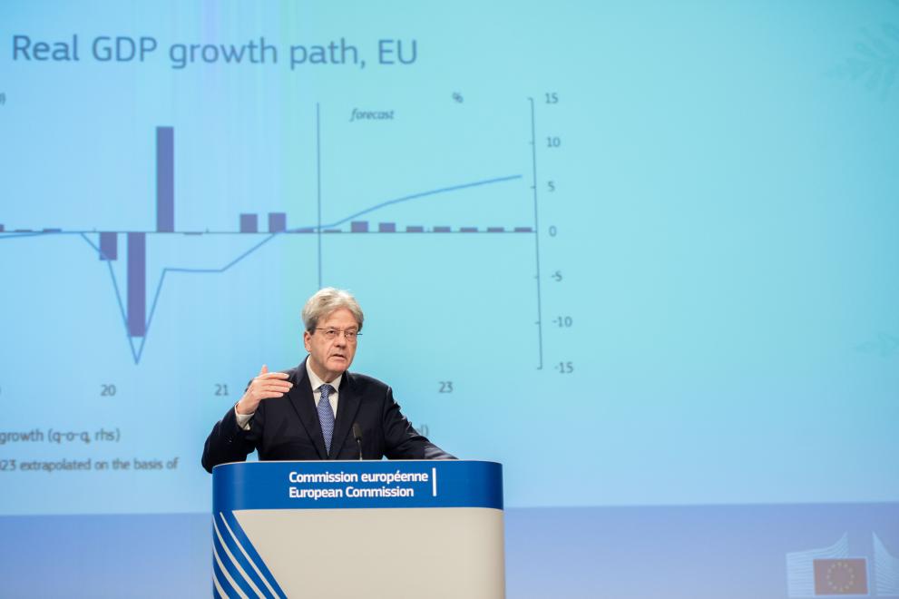 Press conference by Paolo Gentiloni, European Commissioner, on the Winter Economic Forecast