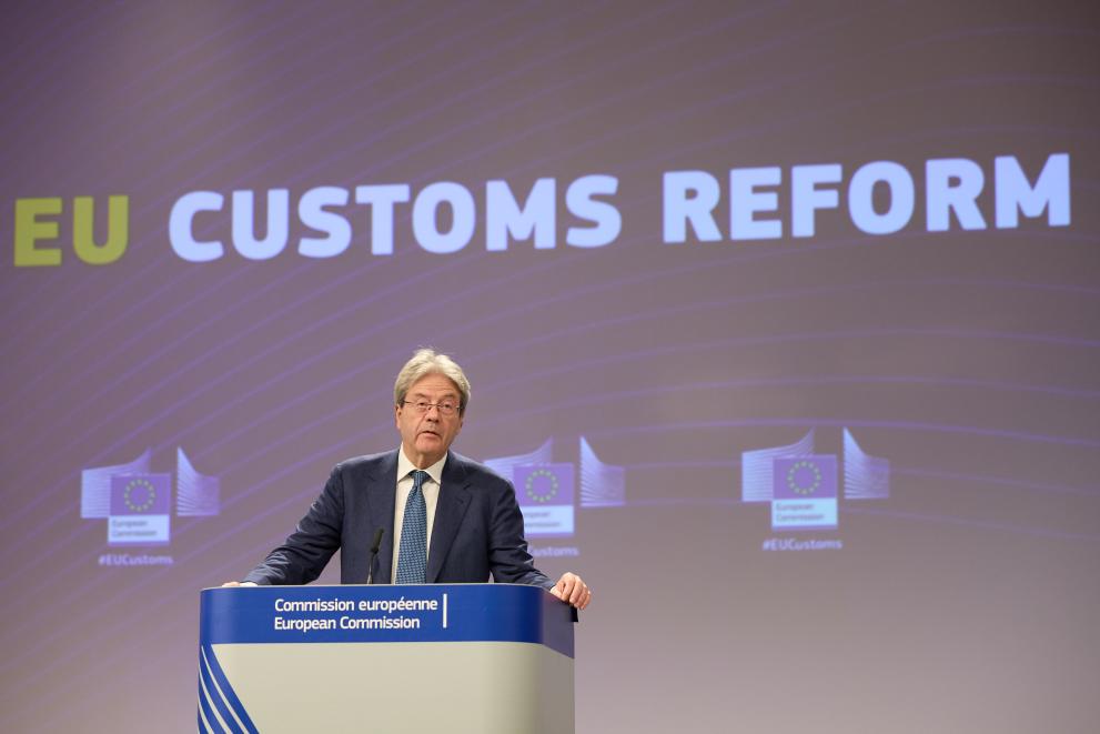 Read-out of the weekly meeting of the von der Leyen Commission by Paolo Gentiloni, European Commissioner, on customs reform