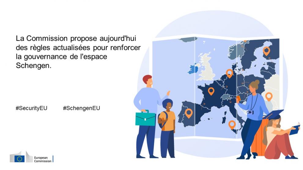Schengen: de nouvelles règles pour rendre l'espace sans contrôles aux frontières intérieures plus résilient