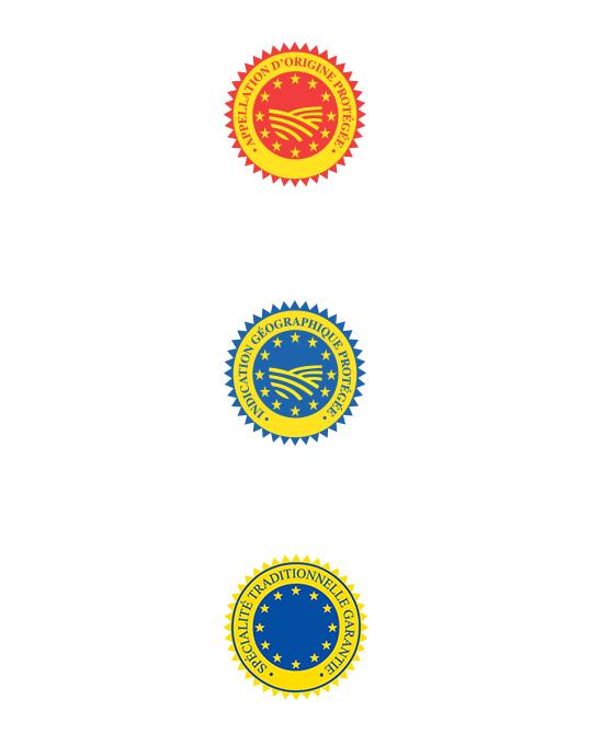 Logos labels de qualité européens Et Toque