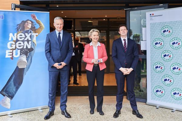 Visit of Ursula von der Leyen, President of the EC, to France