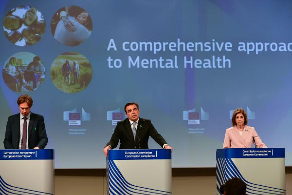 Press conference by Margaritis Schinas, Vice-President of the European Commission, and Stella Kyriakides, European Commissioner, on a global approach in terms of mental health