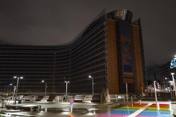 Earth Hour 2024 : the facades of the Berlaymont building gone dark!