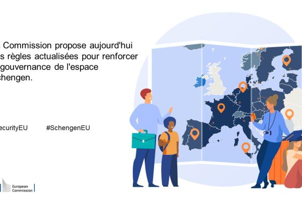 Schengen: de nouvelles règles pour rendre l'espace sans contrôles aux frontières intérieures plus résilient
